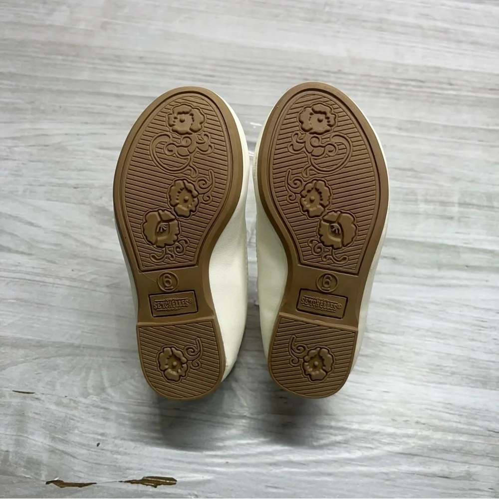 Seychelles White Toddler Girls Butterfly Strap Flats Size 6